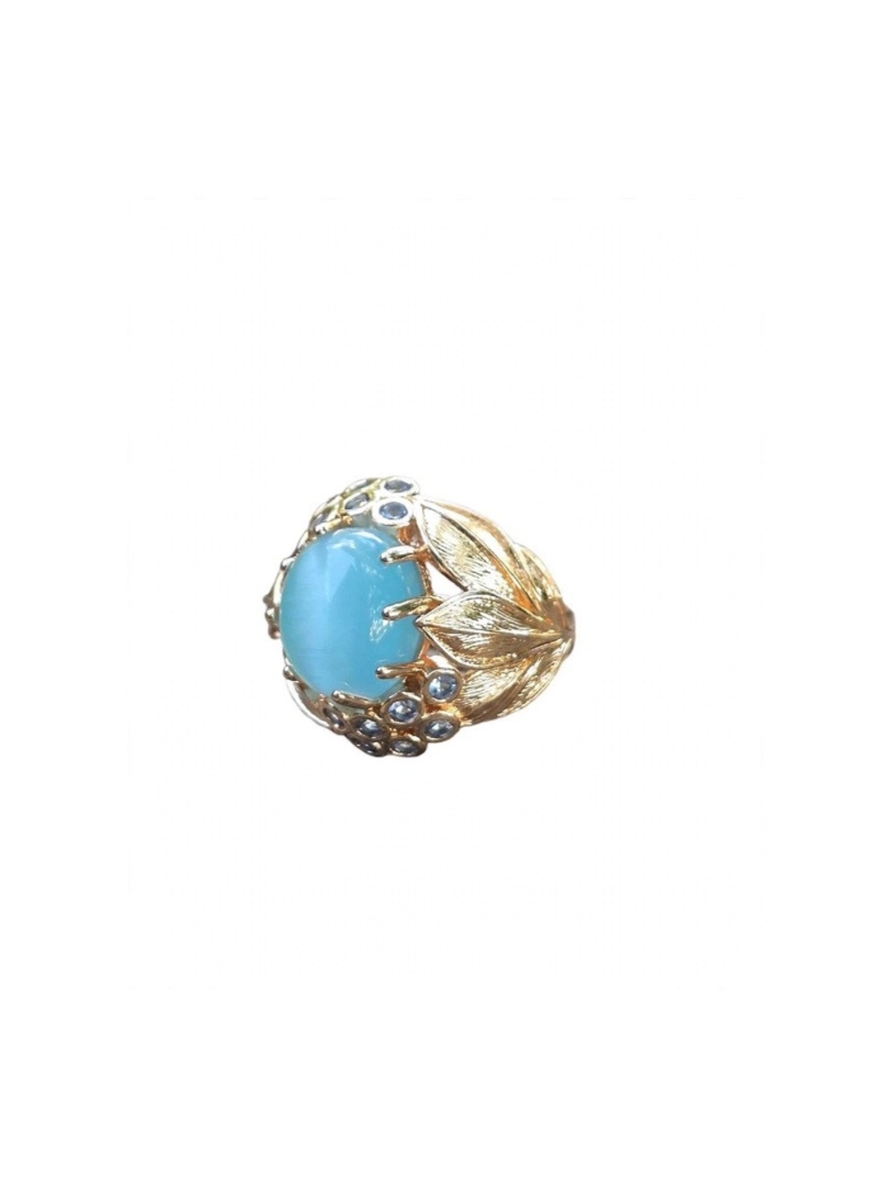Leaf Shape Inlay Topaz